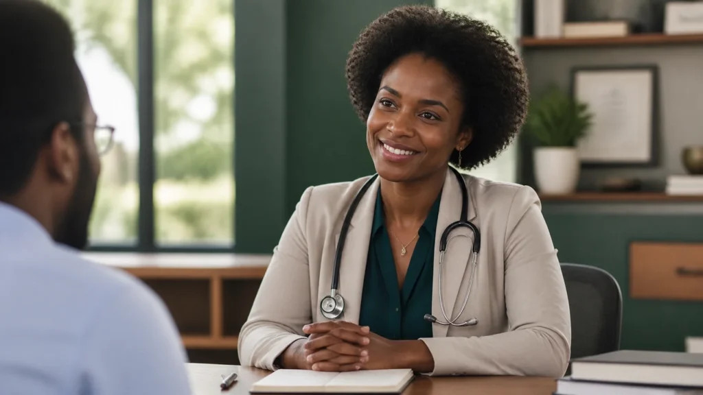 Healthcare leaders and staff building a trauma-informed workplace culture through psychological safety strategy